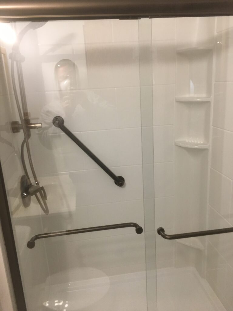 Grout-free acrylic shower wall panels